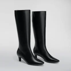 Women’s Wide-Calf Square-Toe Knee-High Boots