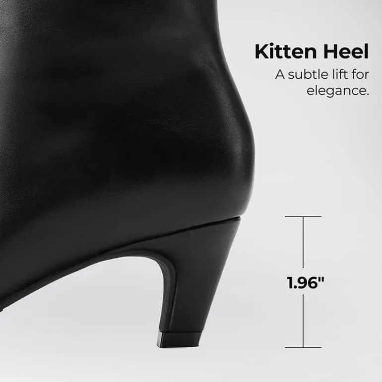 Women’s Wide-Calf Square-Toe Knee-High Boots