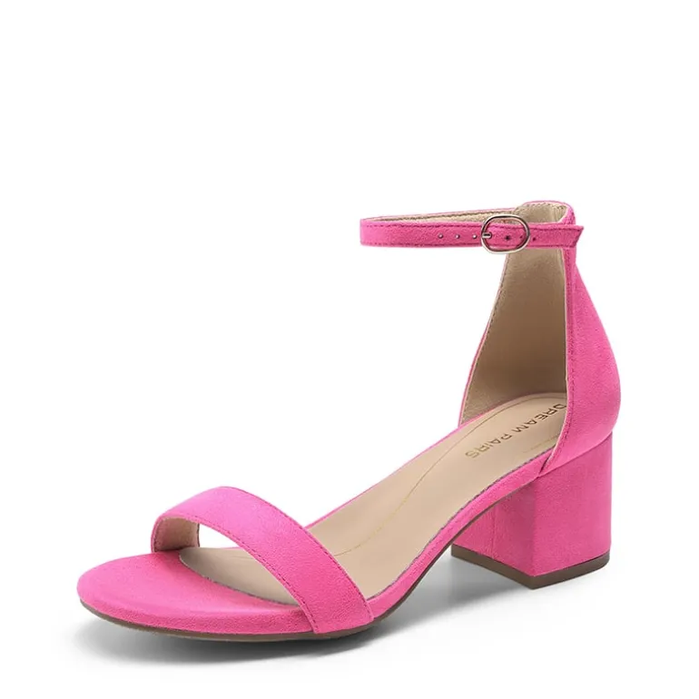 Women’s Wide-Toe Adjustable Buckle Low-Heel Sandals