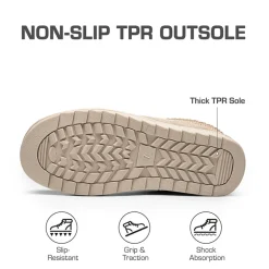 Women’s Wide Toe Fuzzy Cozy Slip-On Slippers