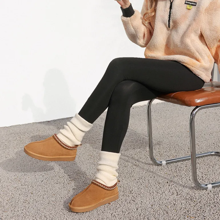 Women’s Wide Toe Fuzzy Cozy Slip-On Slippers