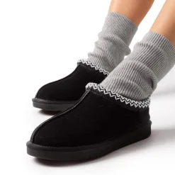 Women’s Wide Toe Fuzzy Cozy Slip-On Slippers