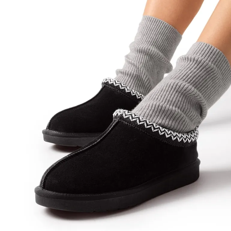 Women’s Wide Toe Fuzzy Cozy Slip-On Slippers