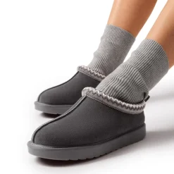 Women’s Wide Toe Fuzzy Cozy Slip-On Slippers