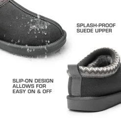 Women’s Wide Toe Fuzzy Cozy Slip-On Slippers