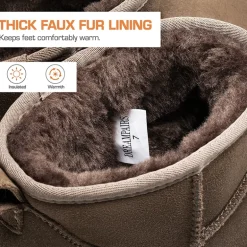 Women’s Wide Toe Platform Mini Snow Boots