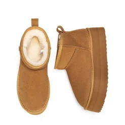 Women’s Wide Toe Platform Mini Snow Boots