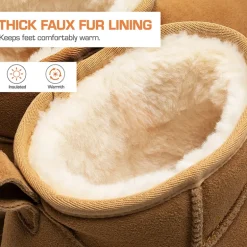 Women’s Wide Toe Platform Mini Snow Boots