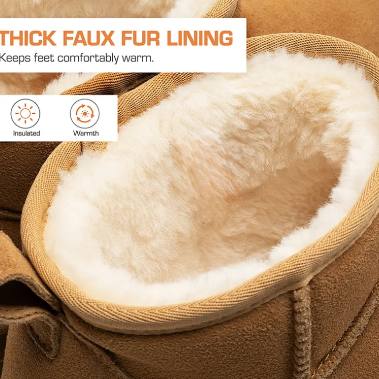 Women’s Wide Toe Platform Mini Snow Boots
