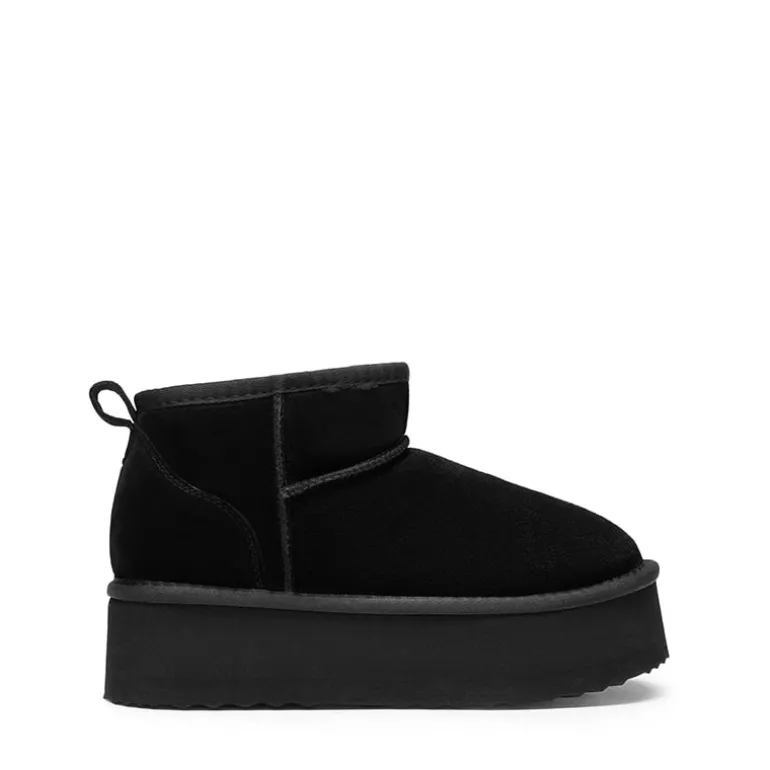 Women’s Wide Toe Platform Mini Snow Boots