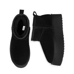 Women’s Wide Toe Platform Mini Snow Boots