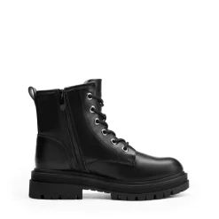 Women’s Wide Width Lace-Up Platform Combat Boots