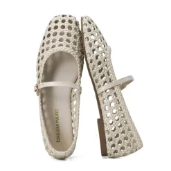 Women’s Woven Flats with Adjustable Strap
