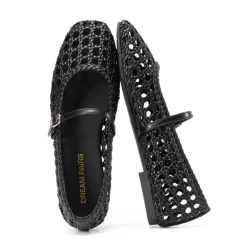 Women’s Woven Flats with Adjustable Strap