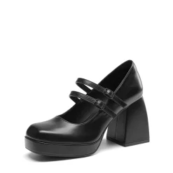 Women’s Y2K Double-Strap Chunky Mary Janes
