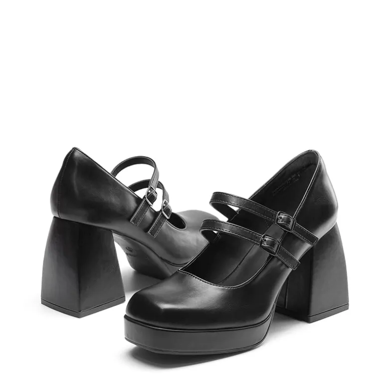 Women’s Y2K Double-Strap Chunky Mary Janes
