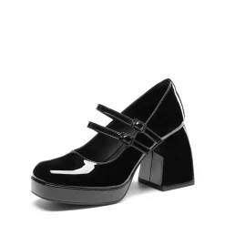 Women’s Y2K Double-Strap Chunky Mary Janes