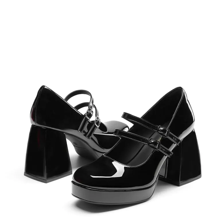 Women’s Y2K Double-Strap Chunky Mary Janes