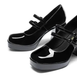Women’s Y2K Double-Strap Chunky Mary Janes