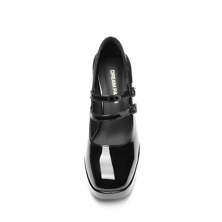 Women’s Y2K Double-Strap Chunky Mary Janes