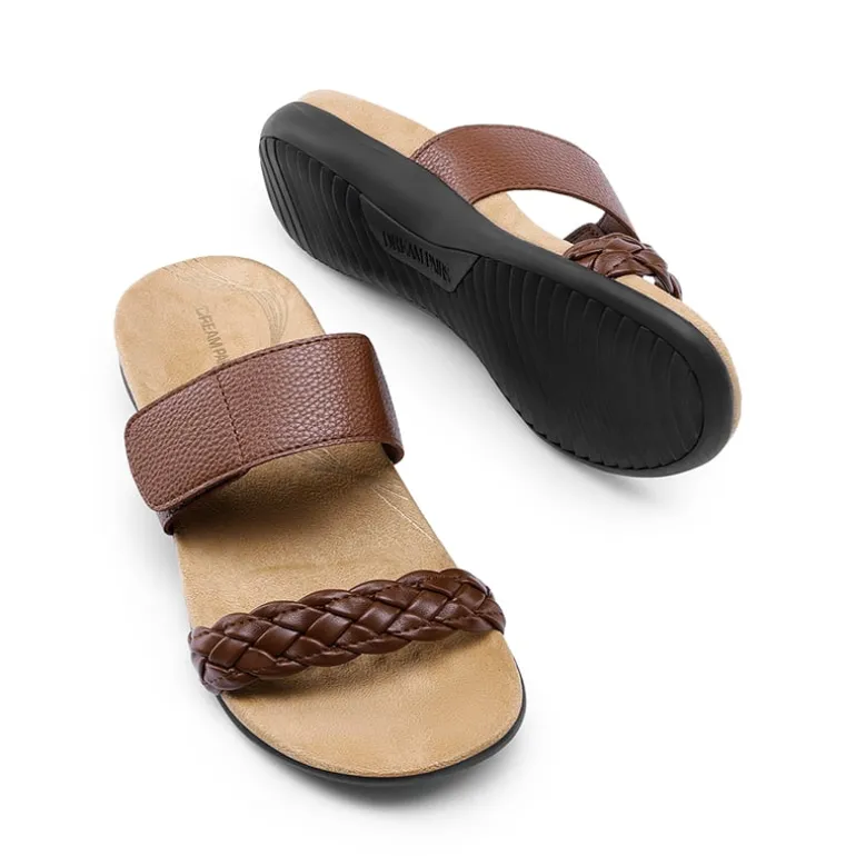 Woven Arch Support Slide Sandals