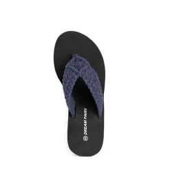 Woven Strap Platform Wedge Flip Flops