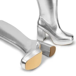 Y2K-inspired Knee-high Platform Gogo Boots