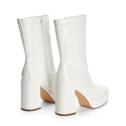 Y2K Square Toe Platform Mid-calf Boots
