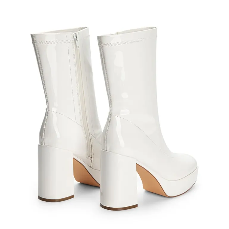 Y2K Square Toe Platform Mid-calf Boots